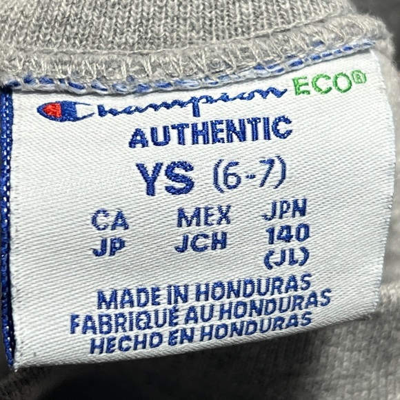 Villanova Wildcats Champion Boys Kids Youth Gray Crewneck Sweatshirt - Picture 4 of 5